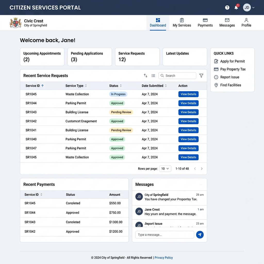 Citizen Services Portal